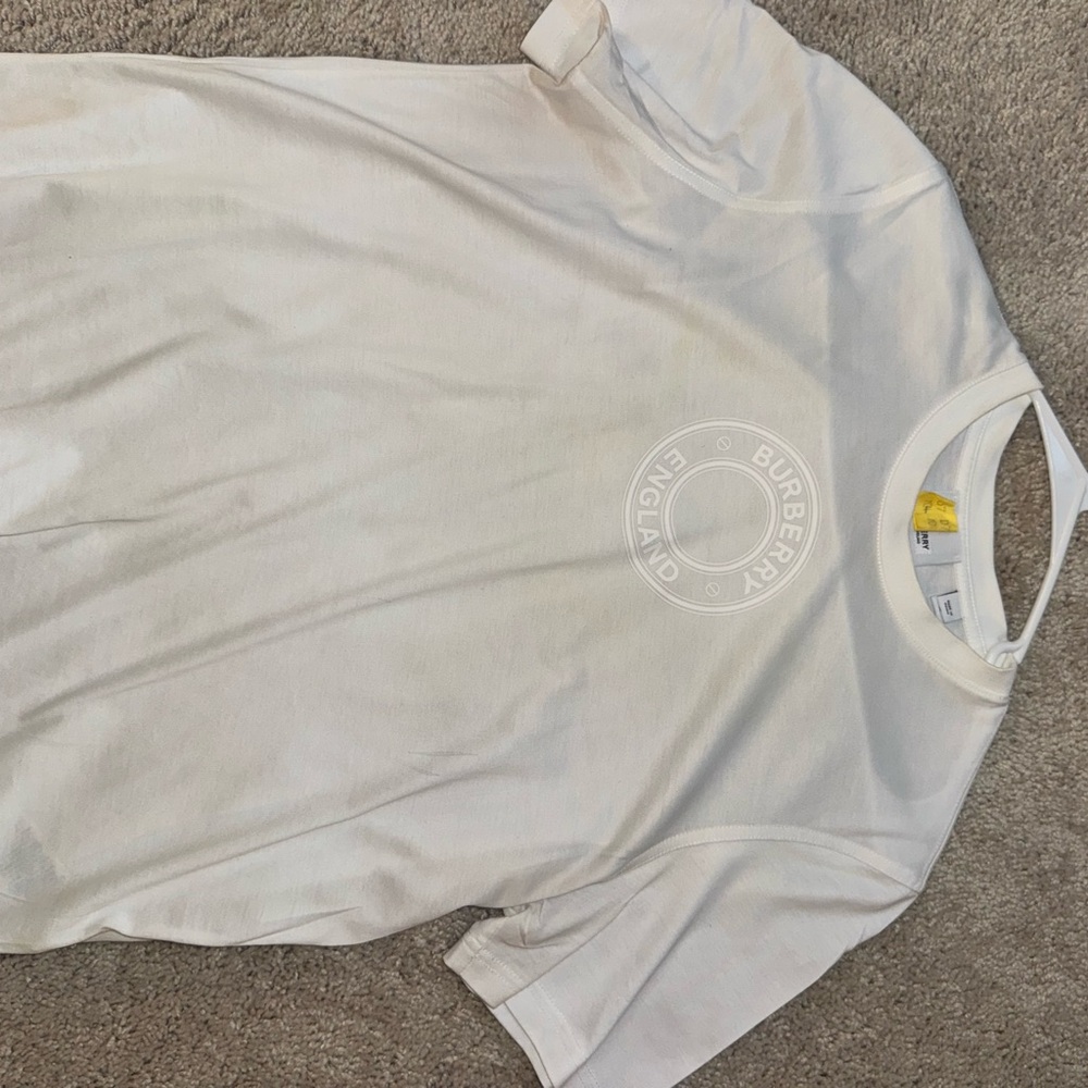 Burberry Cream Logo Tee